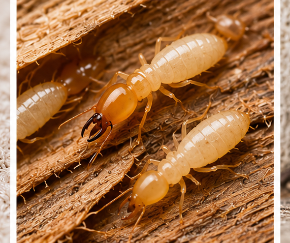 Termites on wood