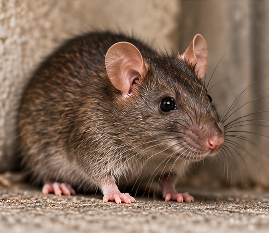 Rodent near its burrow